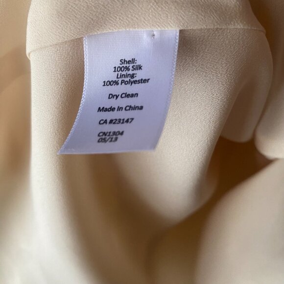 Talbots Ivory Cream Pleated Circle Skirt sequin 10 romantic whimsical soft full - Picture 8 of 14